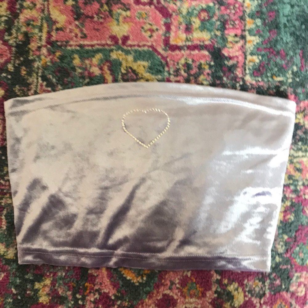 Velvet tube top!
